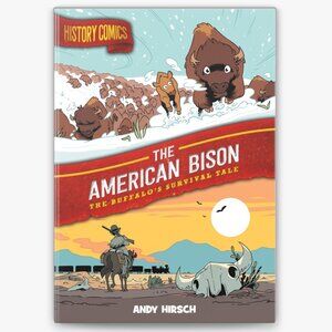 FREE*❤️History Comics: American Bison: Buffalo's Survival Tale hardcover book